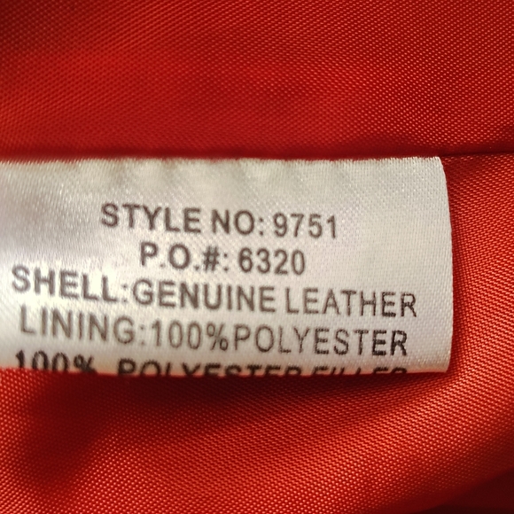 Bagatelle Suede Leather Rust Quilted Women's Blazer - Picture 10 of 13